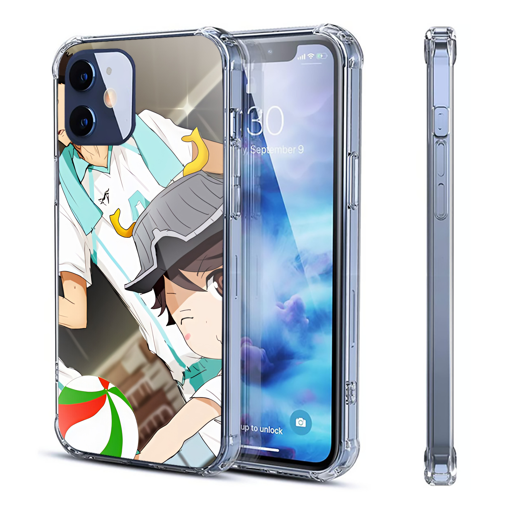 （画像用） ハイキュー!! Haikyu!! 【iPhone 12シリーズ対応】透明スマホケース（クリアソフトケース）